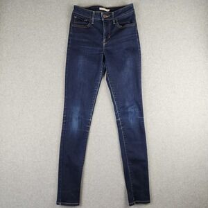 Levi's 721 High Rise Skinny Jeans Women's Size 27 Dark Wash Denim Casual Stretch